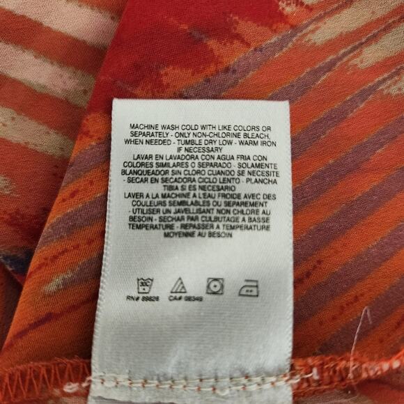 JESSICA SIMPSON One Shoulder Printed Blouse Top Size M - Picture 11 of 12